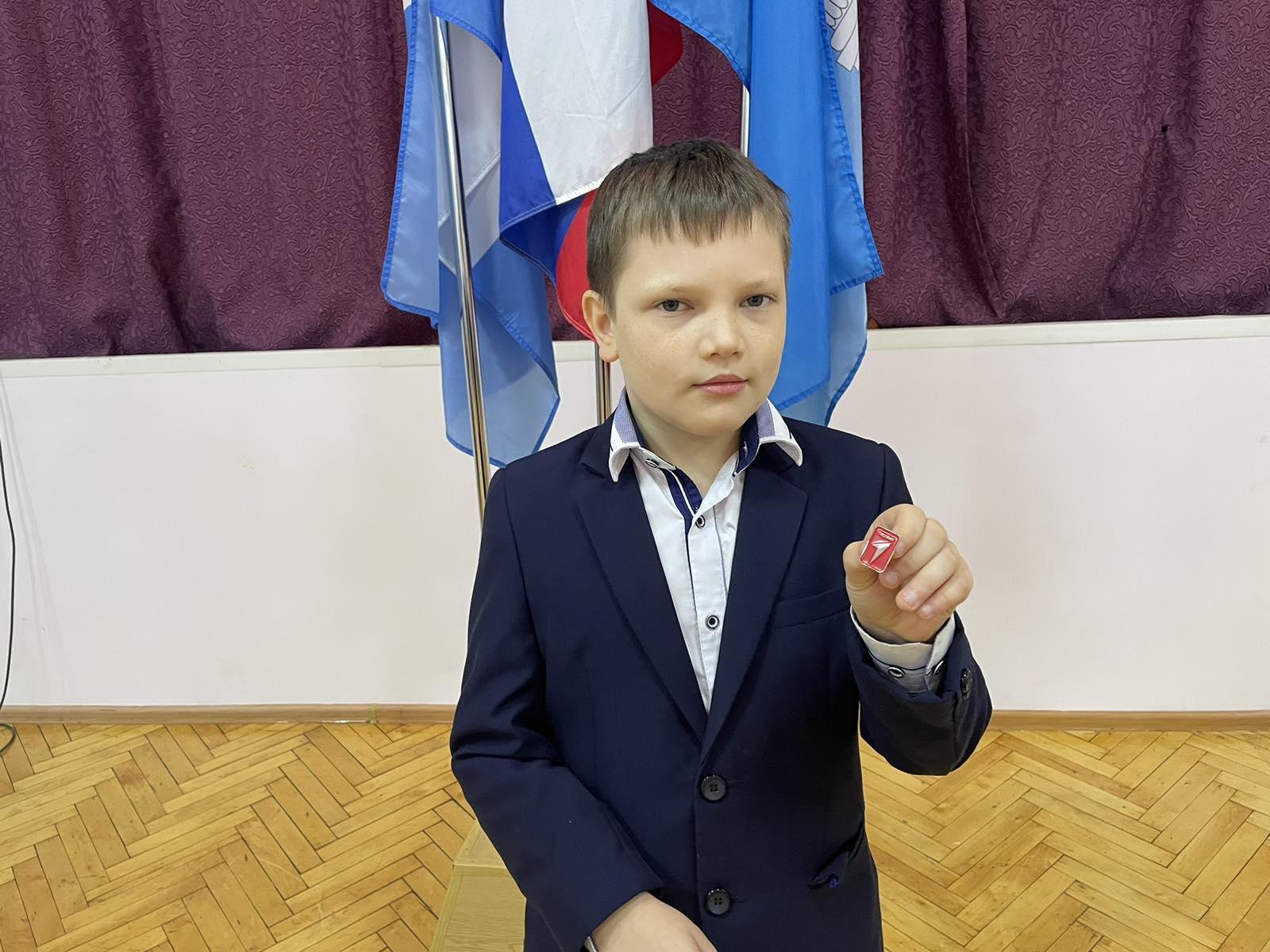 Сегодня активисты гимназии пополнили ряды Движения Первых..