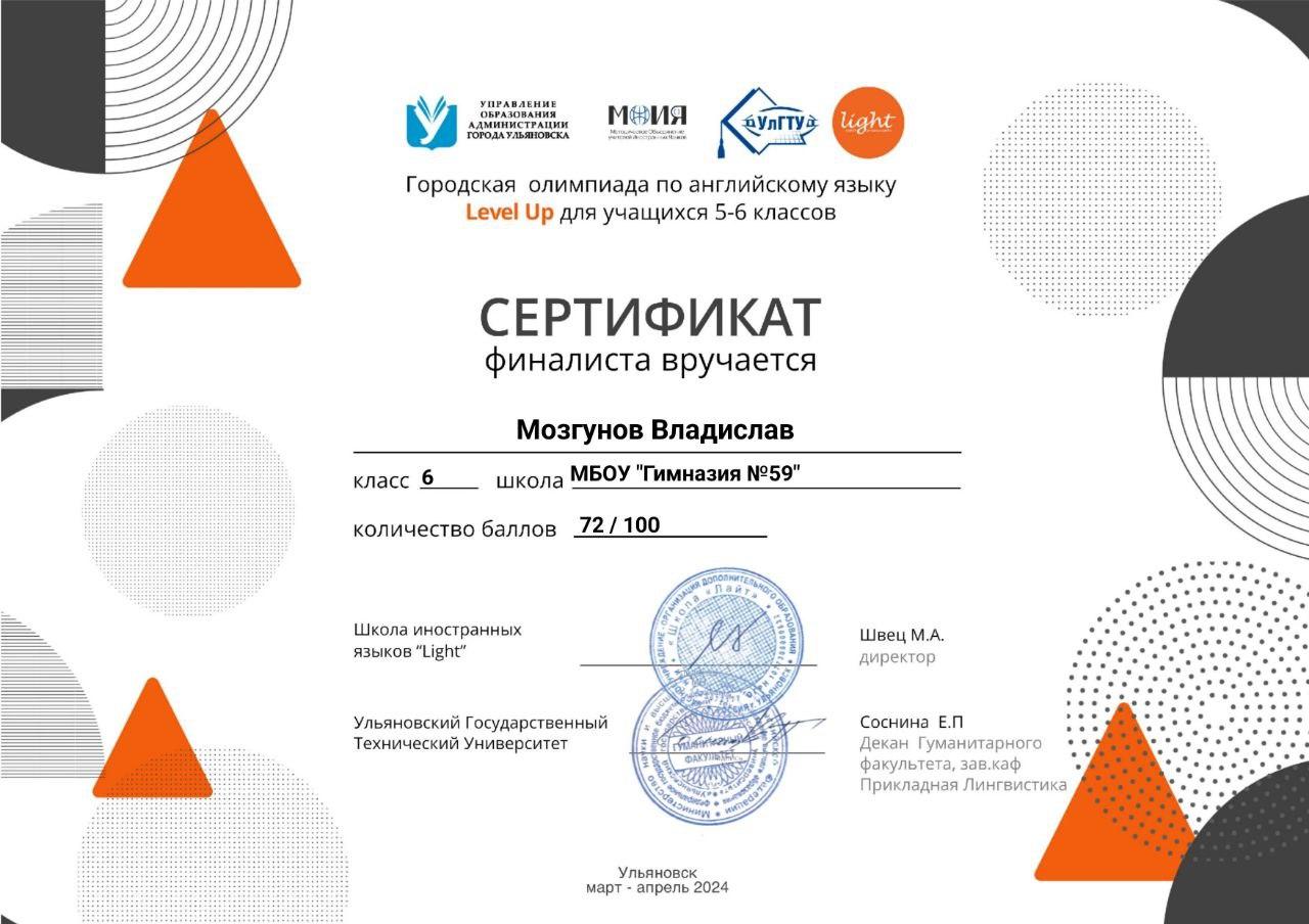 Достижения учащихся..